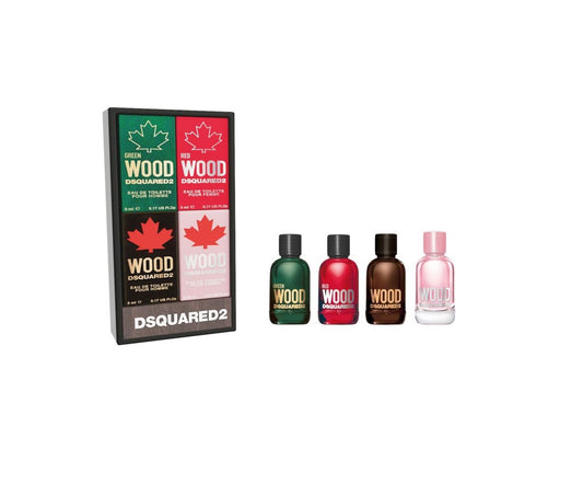 Dsquared² - Wood Miniatur Set Pour Homme & Pour Femme 4-teilig